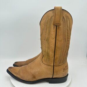 Botas Jaca Men Size MEX 28.5 EE US 10.5 Brown Leather Cowboy Western Boot